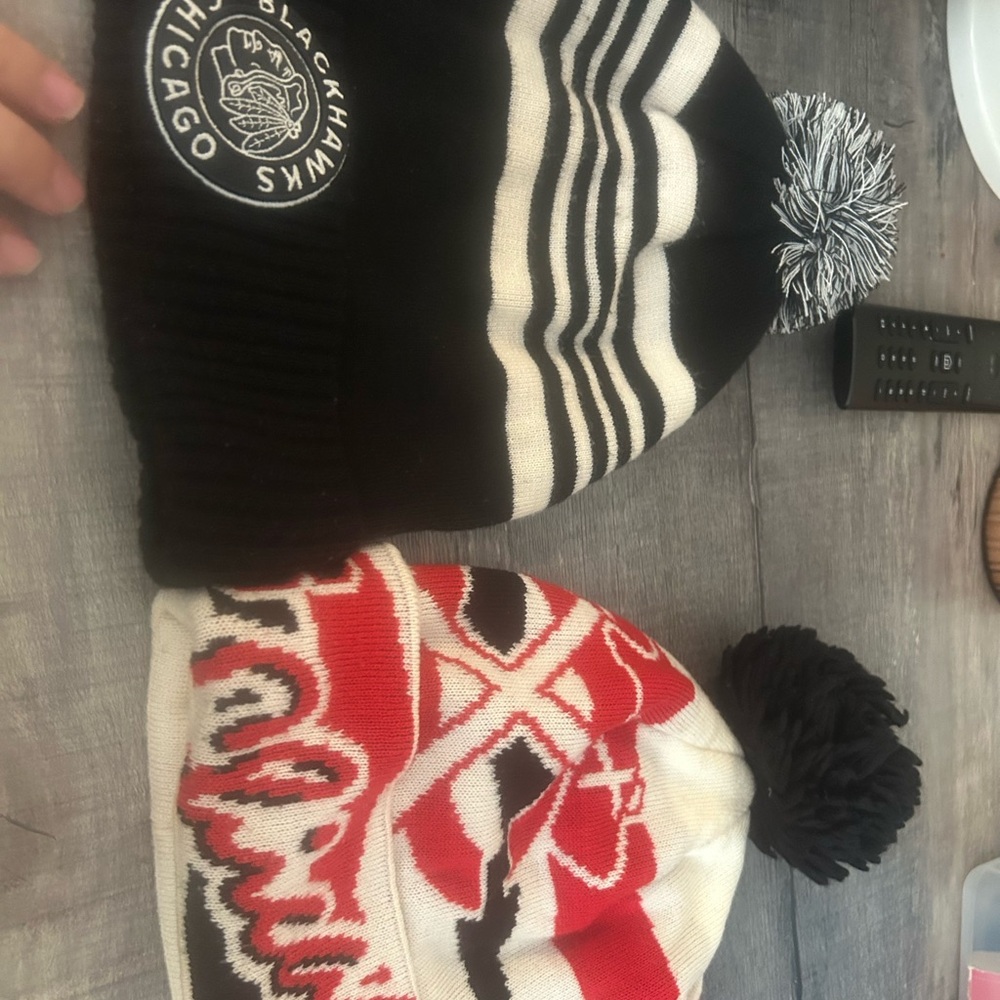 Kids Beanie Set - Black and White
